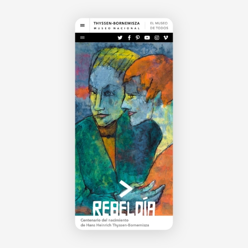 El Museo Nacional Thyssen-Bornemisza publicó en 2020 un microsite para promocionar una exposición sobre el expresionismo alemán